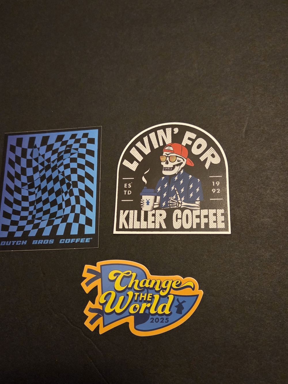 Dutch Bros stickers set of 3
